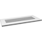 Ekena Millwork Vertical Surface Mount PVC Gable Vent: Functional, w/ 3-1/2"W x 1"P Standard Frame, 32"W x 14"H GVPVE32X1401SF - alternate 5